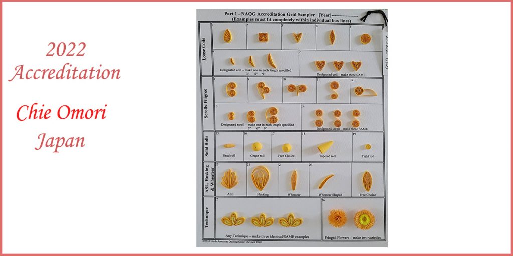 Chie Omori 2022 Accreditation Shape chart