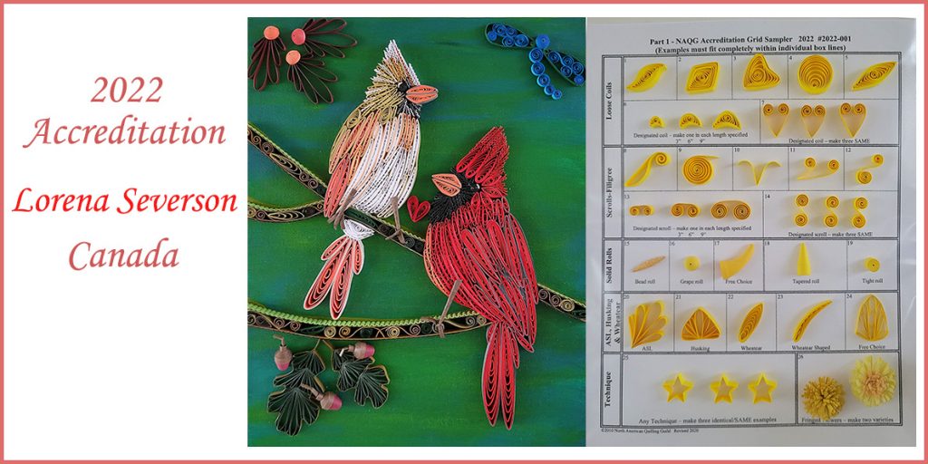 Lorena Severson, Canada 2022 Accreditation Piece and Shape Chart