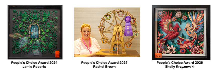 People's Choice Award 2024 Jamie Roberts, 2025 Rachel Brown, 2026 shelly Krzyzewski